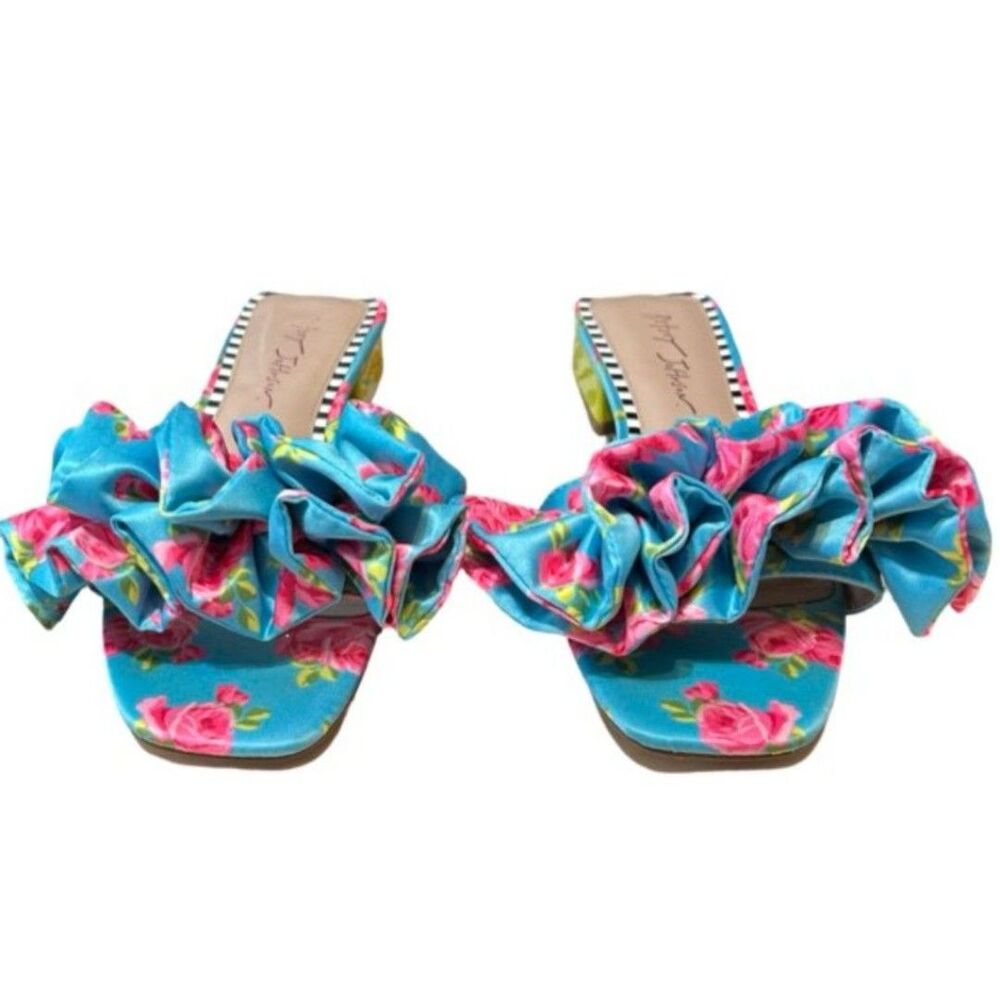Betsey Johnson Women's Alivia Floral Ruffle Sandal